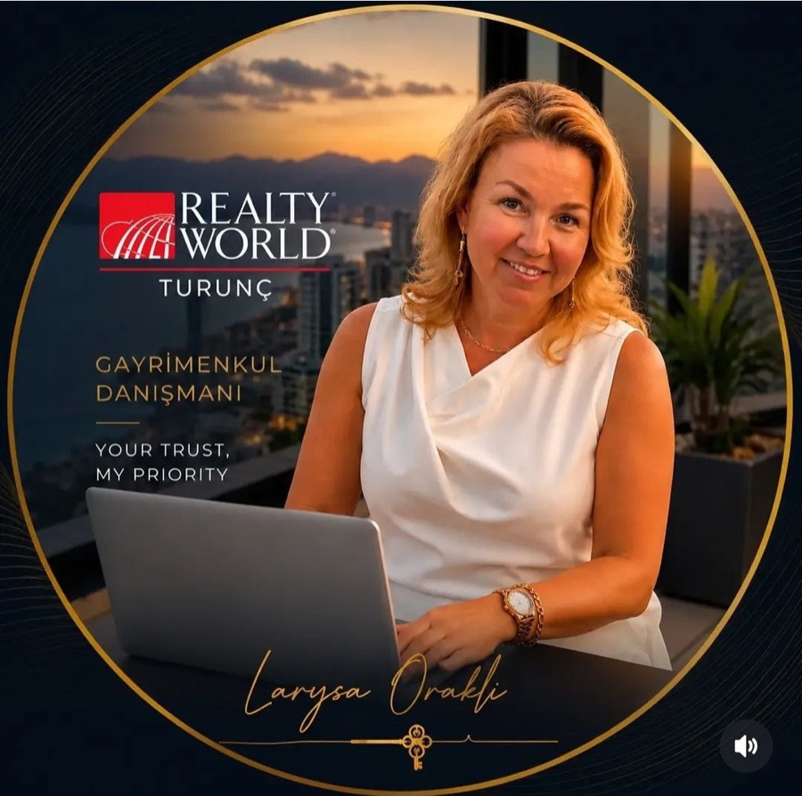Лариса Оракли | Realty World Turunç
Русскоязычный эксперт по недвижимости в Анталье